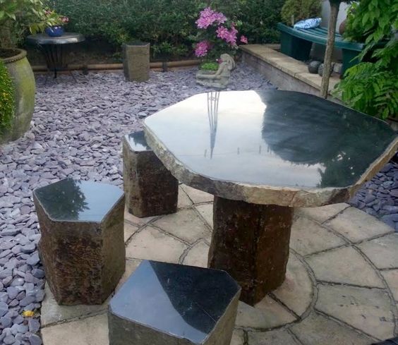 полированный базальт